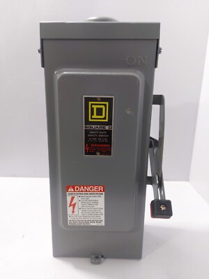 Square D H361RB Heavy Duty Safety Switch H-361-RB 30 Amp 600V.AC