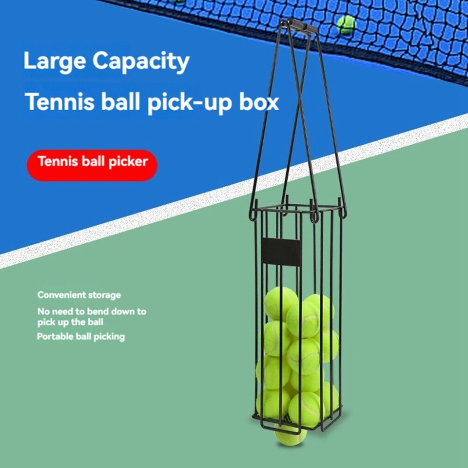 Tennis Ball Hopper, Tennis Ball Basket, Portable Hopper Picker, Upper