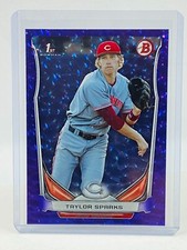 2014 Bowman Draft Taylor Sparks 1st Purple Ice #72/99