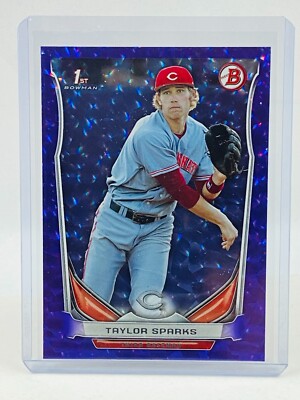 2014 Bowman Draft Taylor Sparks 1st Purple Ice #72/99