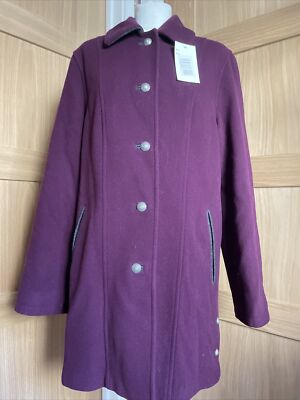 NEW, ROWLANDS CLASSIC CLOTHING, Ladies Purple Coat Jacket, Size Ch  36