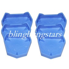 6 Pcs/Kit Dental Plaster Model Former Base Mold Mould Tray Silicone Rubber S/M/L