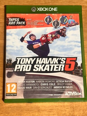 X Box One Tony Hawks Pro Skater 5 Spiel und Hülle. Skateboard sehr guter Zustand