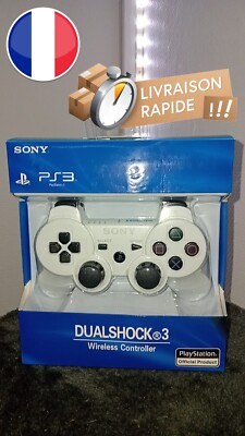Manettes Sans Fil Génériques Compatibles PS3 - Bluetooth, Couleur Blanche, Ouvert Jamais Utilisé