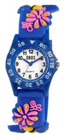 Kinder Armbanduhr MäDchen Kinderuhr Girl Analog Watch Silikonarmband Blau Qbos