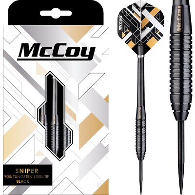 Tungsten Darts Set 22g 24g 26g Gramm 90% McCoy Sniper Black