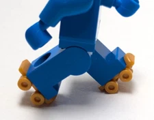 Lego - Minifigure Utensil - 2 Pairs - Gold Roller Skates