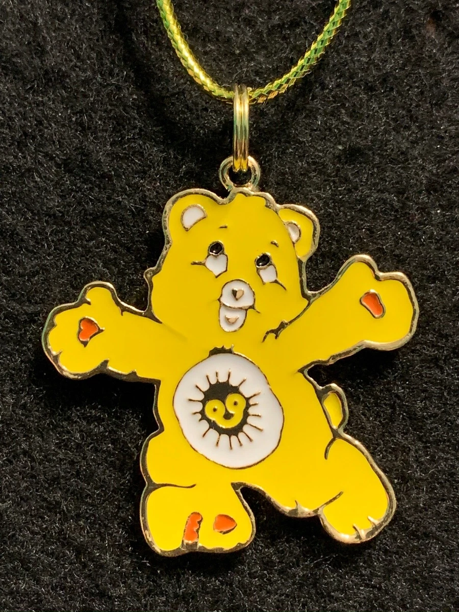 FUNSHINE BEAR Necklace New Care Bear Friends Sun Yellow A1