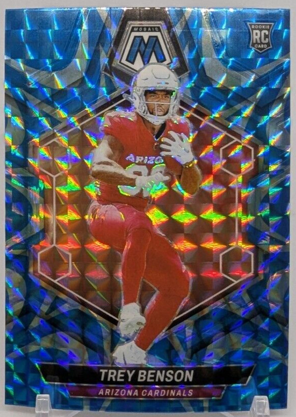 🏈2024 Panini Mosaic Trey Benson RC #360 Reactive Blue Prizm Rookie 🏈