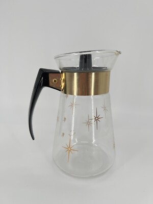 Vintage Corning Ware Atomic Starburst Coffee Carafe Mid Century Modern 8''
