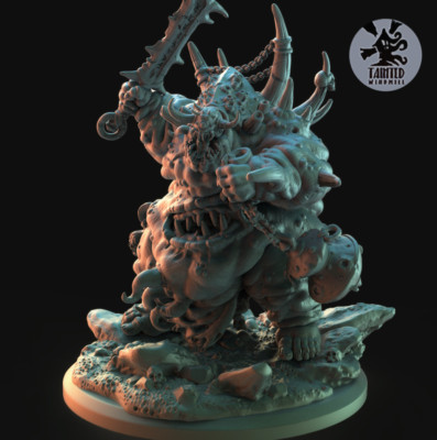 Chaos Daemon Decay prince model including base 80mm tall