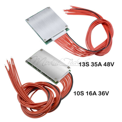 10S 15A 36V /13S 35A 48V BMS PCB PCM Li-ion Battery Protection Board
