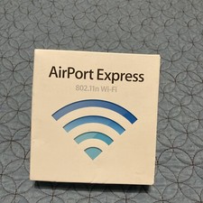 Apple Airport Express Base Station Wireless Router Model A1264 W/ Box  CD GUC