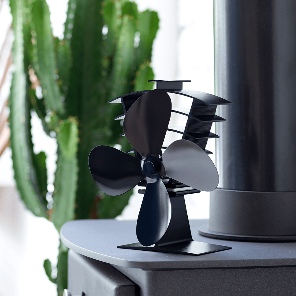 Valiant Premium 4 Blade Heat Powered Log Burner/Multifuel Stove Fan