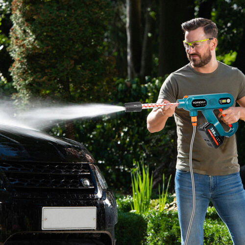 Portable Cordless Car High Pressure Washer Jet Water Wash Cleaner Gun 2 Battery - Picture 7 of 10