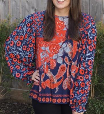 NWT $128 Bl^nk London x Anthropologie MIRANDA PEASANT XSP