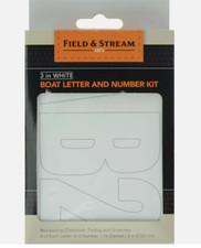Field  Stream 3" Boat Letter and Registration Number Different Colors