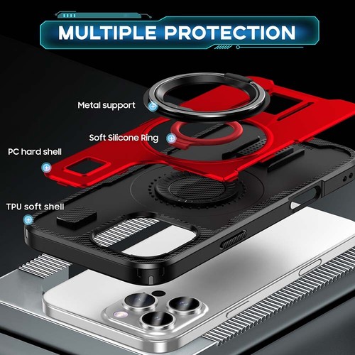 Hülle für iPhone 16 15 Pro Max Schutzhülle Case Cover Handyhülle Tasche mit Ring - Zdjęcie 40 z 92