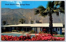 Postcard Home Of Dinah Shore & George Montgomery In Palm Springs CA Unposted