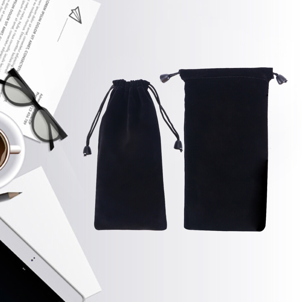 2PCS Felt Bags With Drawstring Bracelet Packaging Small Drawstring Pouch