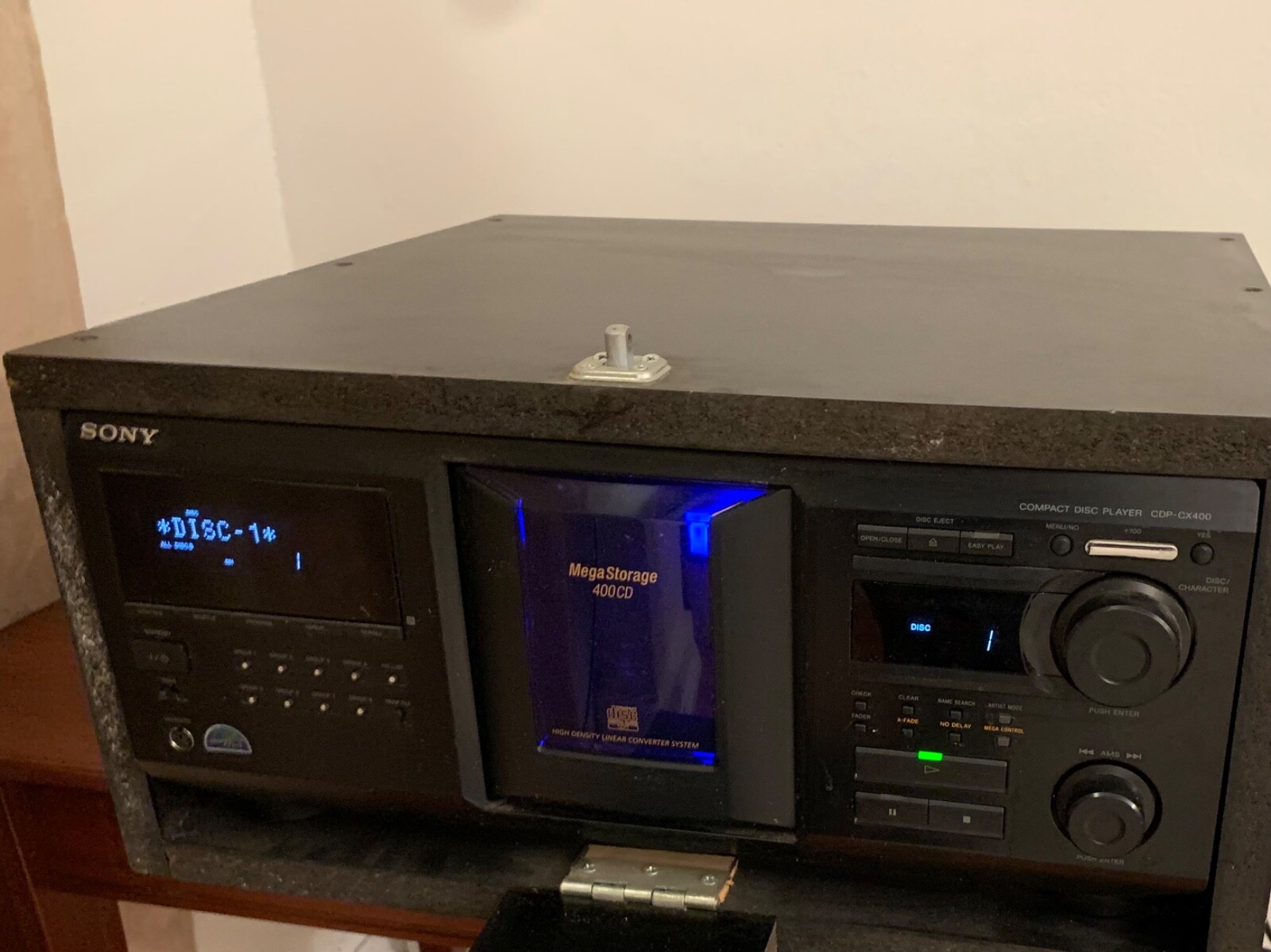 Sony CDP-CX400 400 Disc Mega CD Storage Player For Parts/Restoration ...