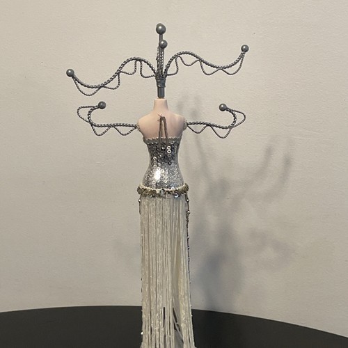 Lady Mannequin Jewelry Stand Display Dress Beads Sequins. New. Very Cute - Picture 8 of 8