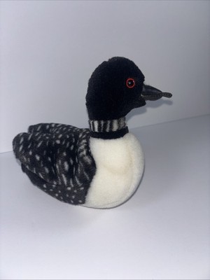 Vintage Wild Republic Audubon K&M Common Loon Plush Bird Stuffed No Sound 2001