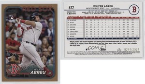 2024 Topps Series 2 Gold /2024 Wilyer Abreu #672 Rookie RC