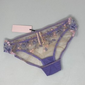 Agent Provocateur Cyrene Baby Blue Pink Brief AP4 Large NWT