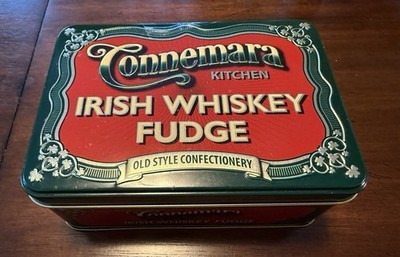 The Connemara Kitchen Irish Whiskey Fudge TIN BOX ONLY 5.5'' x 4'' x 2''