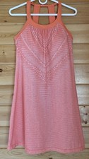 prAna Cantine Women’s Activewear Dress Peach Orange Shelf Bra Size Small