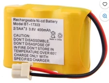 ELEOPTION Rechargeable Cordless Phone Battery 400mAh 3.6V BT-17333 Ni/Cd