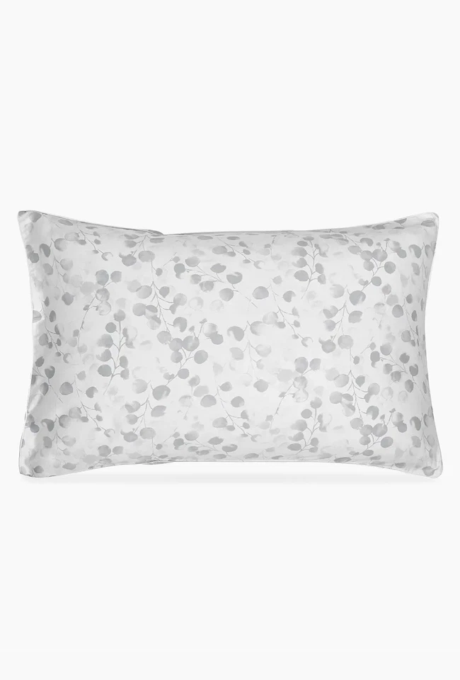 NUEVO CON ETIQUETAS $305 Anne De Solene Paris Satén de Algodón Rosa DOS ESTANDARD Shams Gris (Gris) Foto 4 de 4