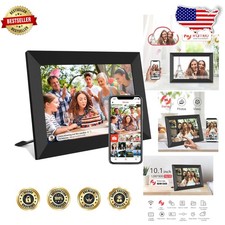 Frameo 10.1" HD IPS Touch Digital Photo Frame - 32GB WiFi, Auto-Rotate Display
