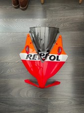 2012-2016  Repsol HONDA CBR 1000 RR Front Nose Fairing Panel & Screen. Damaged 