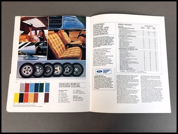 1979 Mercury Bobcat Vintage Original Car Sales Brochure Catalog Foto 4 de 4