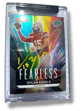 Dylan Raiola #15 Nebraska Cornhuskers Football Signed Fearless Rated Rookie