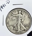 1941-D 50C Walking Liberty Half Dollar. #1574