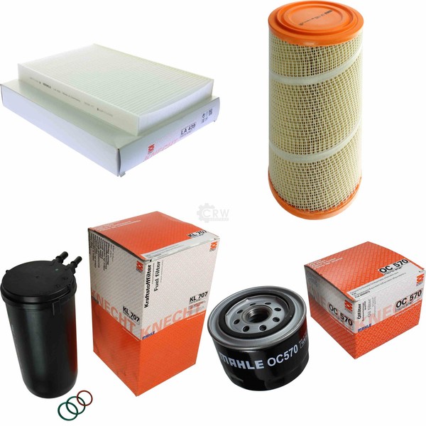 Mahle Kraftstofffilter KL 707 Innenraum LA 439 Luft LX 1142 ÖLfilter OC 570-image