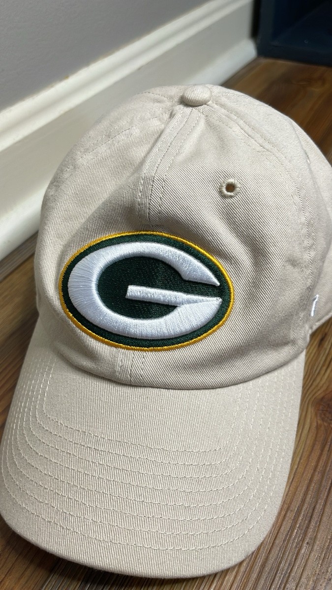 47 Brand Green Bay Packers Tan Adjustable Dad Hat View 2