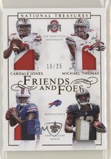 2016 Panini National Treasures Prime /25 Cardale Jones Michael Thomas Rookie RC