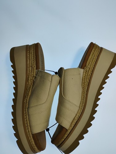 Toms Adria cremefarbene Damen-Canvas-Keilsandalen Größe 7,5 - Bild 9 von 12
