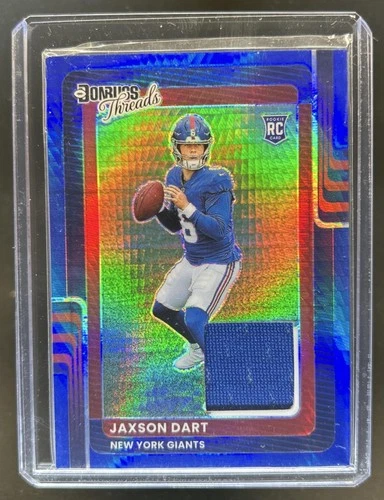 2025 Donruss Optic Jaxson Dart Blue Hyper (RAW)