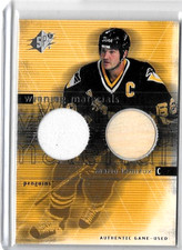 MARIO LEMIEUX 2000 SPx WINNING MATERIALS DUAL GAME USED JERSEY,& STICK