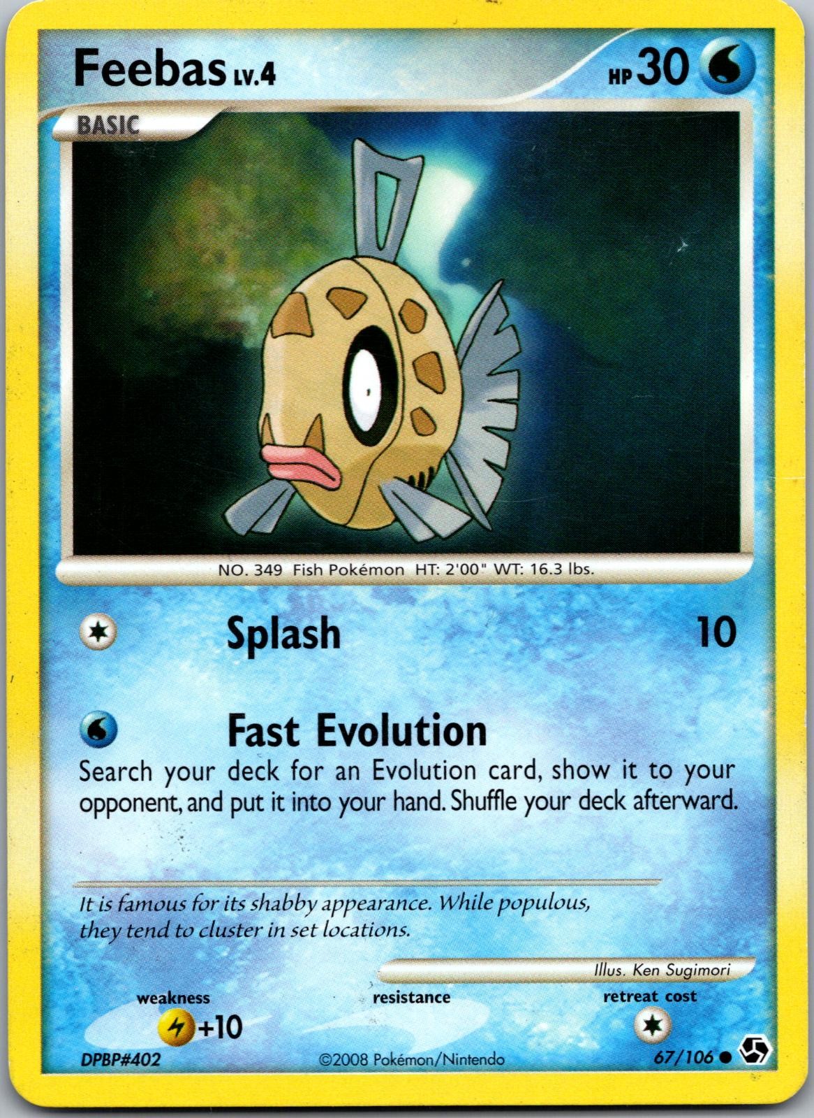 POKEMON FEEBAS 67/106 COMMON GREAT ENCOUNTERS LP