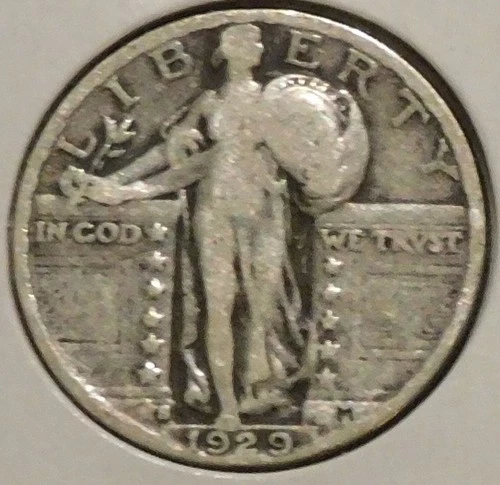 Silver Quarter - Standing Liberty - 1929-S [825]