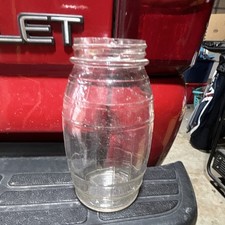 Clear Glass Wide-Mouth Jar with Screw-Top Threads, No Lid, Clear Color