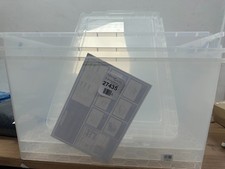 Image of Really Useful Box Nestable Plastic Storage 83 Litre Clear