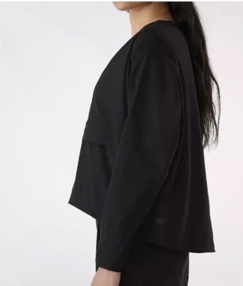 ARC'TERYX Arc’teryx Maglione Donna Contenta Cropped Top Leggero Nero Taglia Med