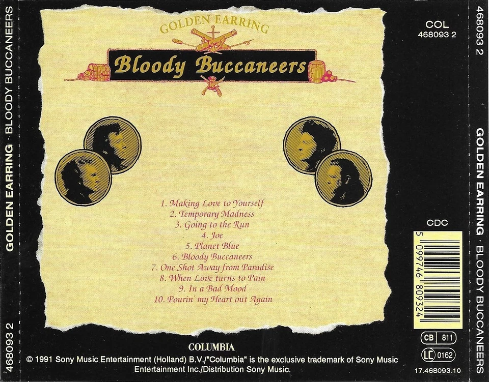 CD: Golden Earring: Bloody Buccaneers (1991)            Günstige Portoregelung! - Bild 2 von 2